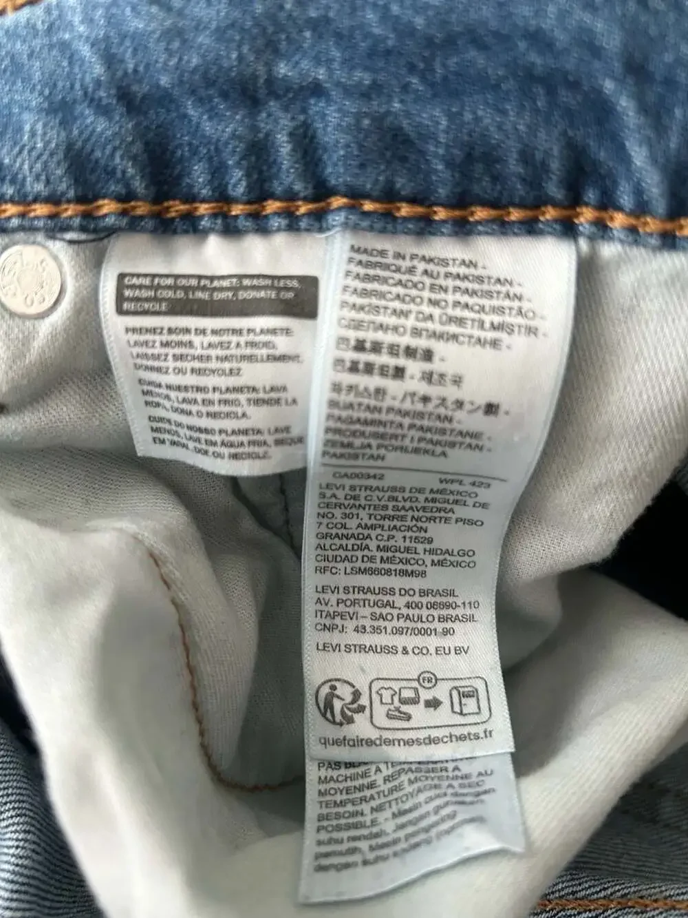 Levi's 505 Regular Fit Jeans - Men's Size 34x30 - Picture 5 of 5